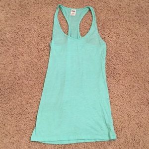 Mint green PINK Racerback Tank